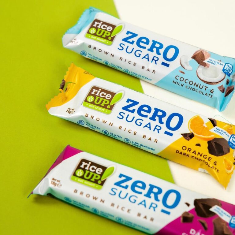 riceUP! Zero Sugar Orange & Dark Chocolate Brown Rice Bar 20 x 18g