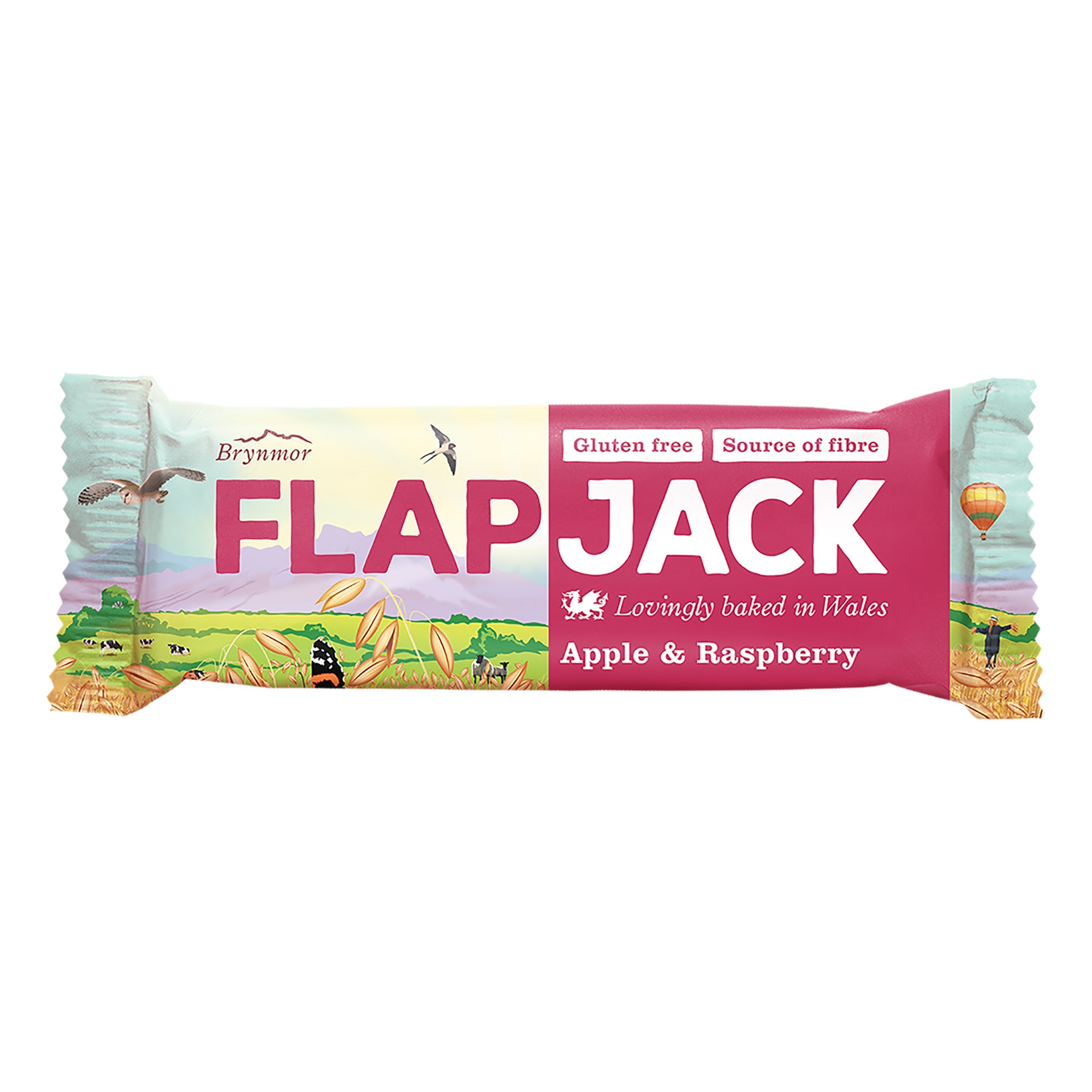 Brynmor Gluten Free Flapjack Apple & Raspberry 20 x 80g