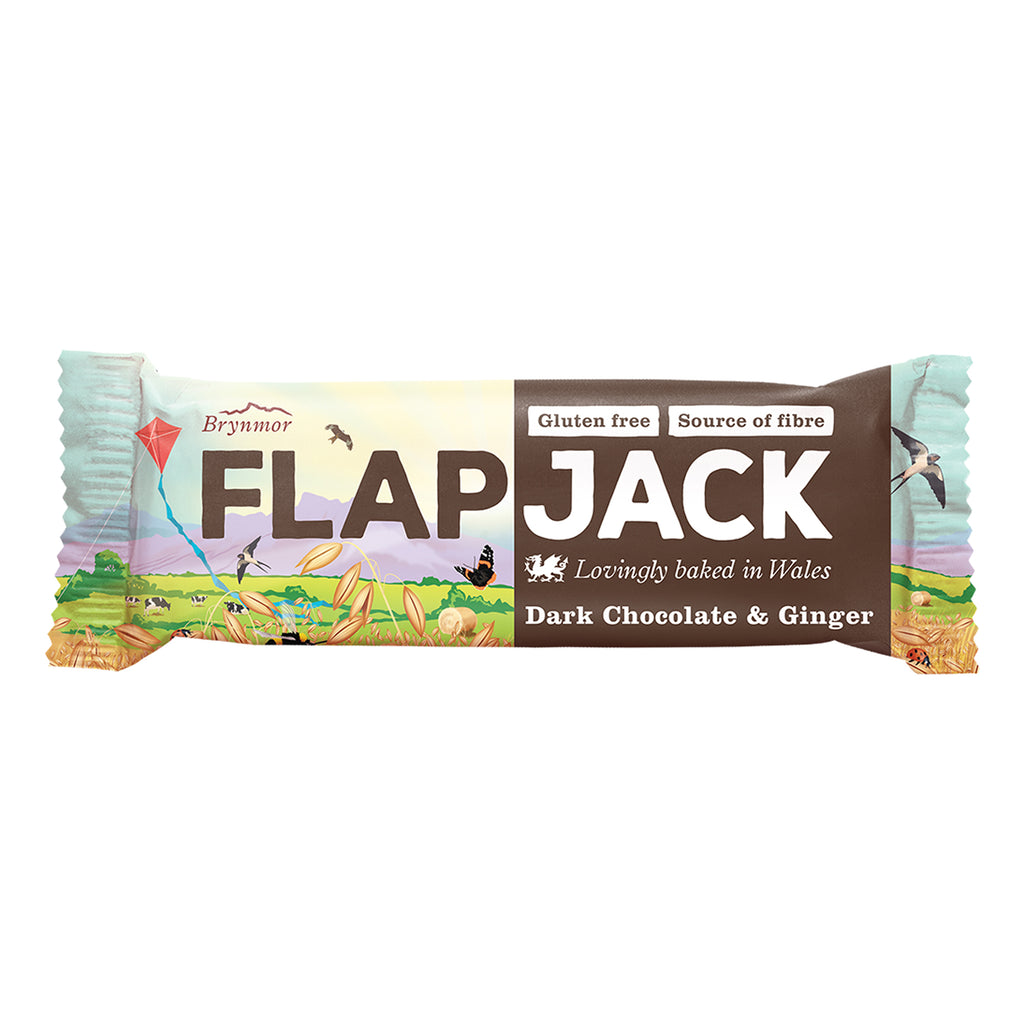 Brynmor Gluten Free Flapjack Chocolate Ginger 20 x 80g