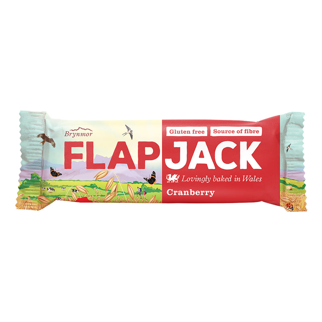 Brynmor Gluten Free Flapjack Cranberry 20 x 80g