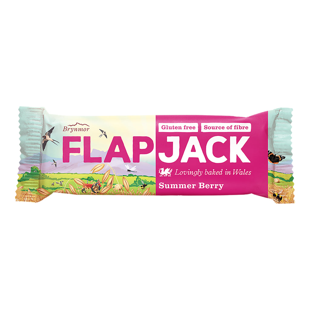 Brynmor Gluten Free Flapjack Summer Berry 20 x 80g