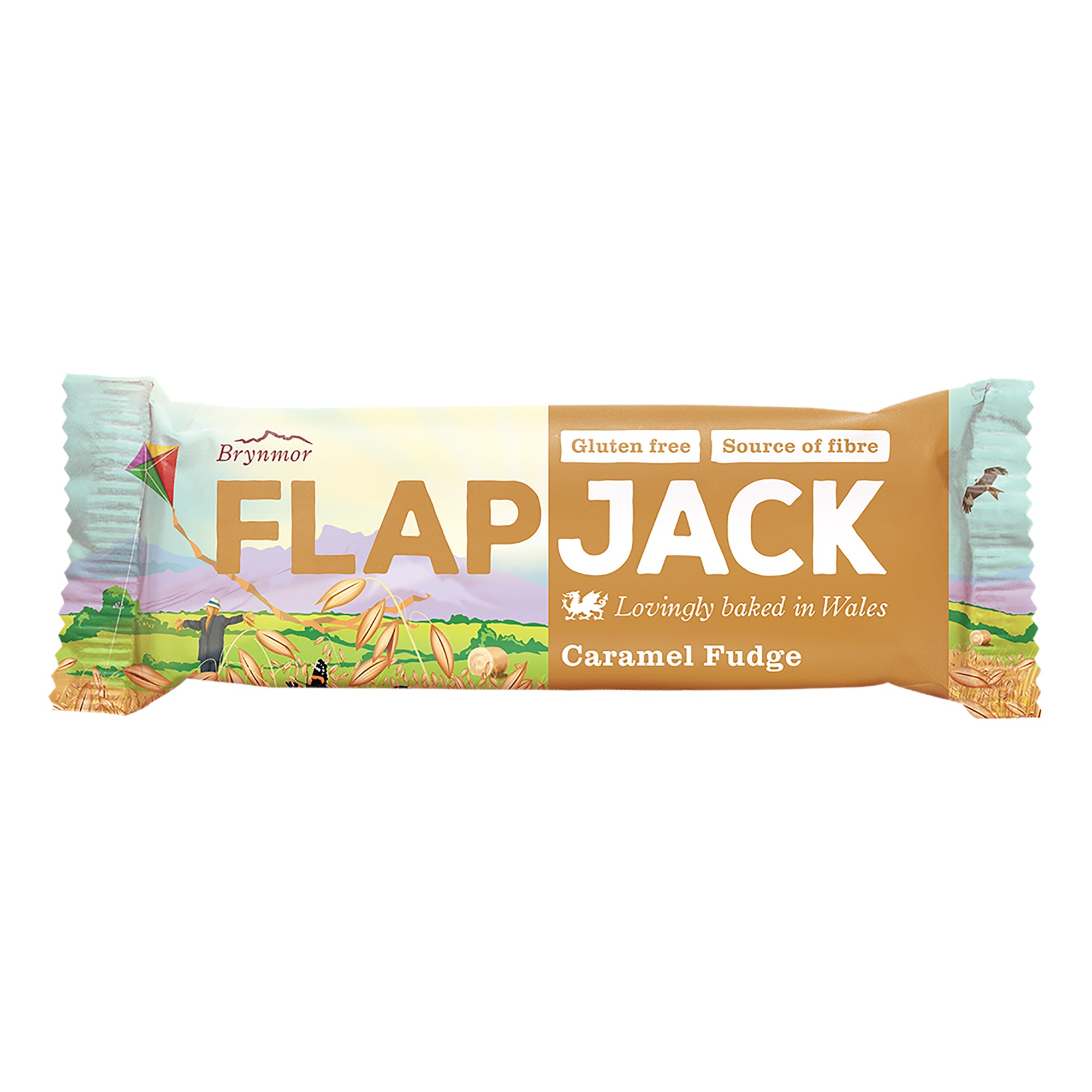 Brynmor Gluten Free Flapjack Caramel Fudge 20 x 80g