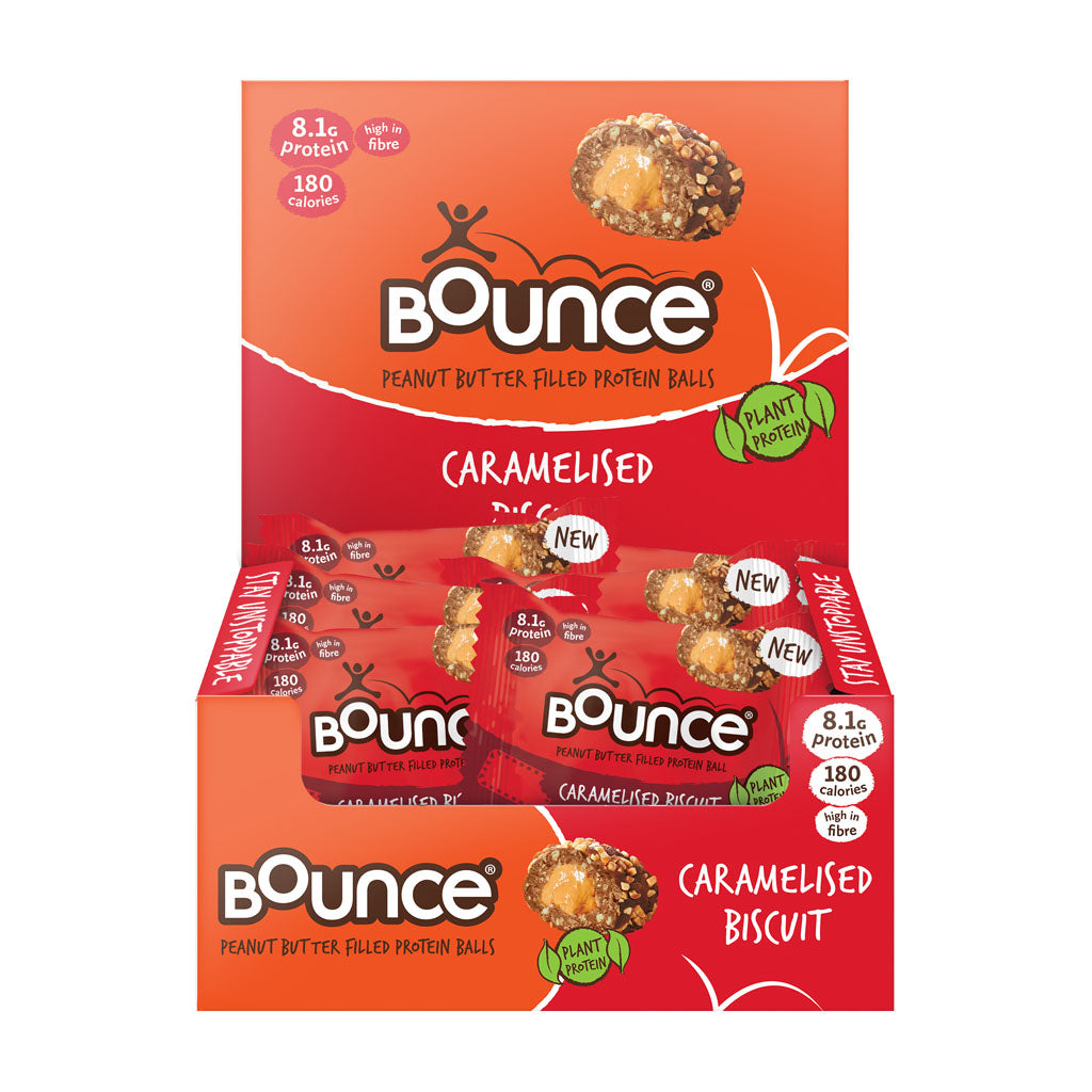 Bounce Filled Caramelised Biscuit Protein Ball 12 x 40g
