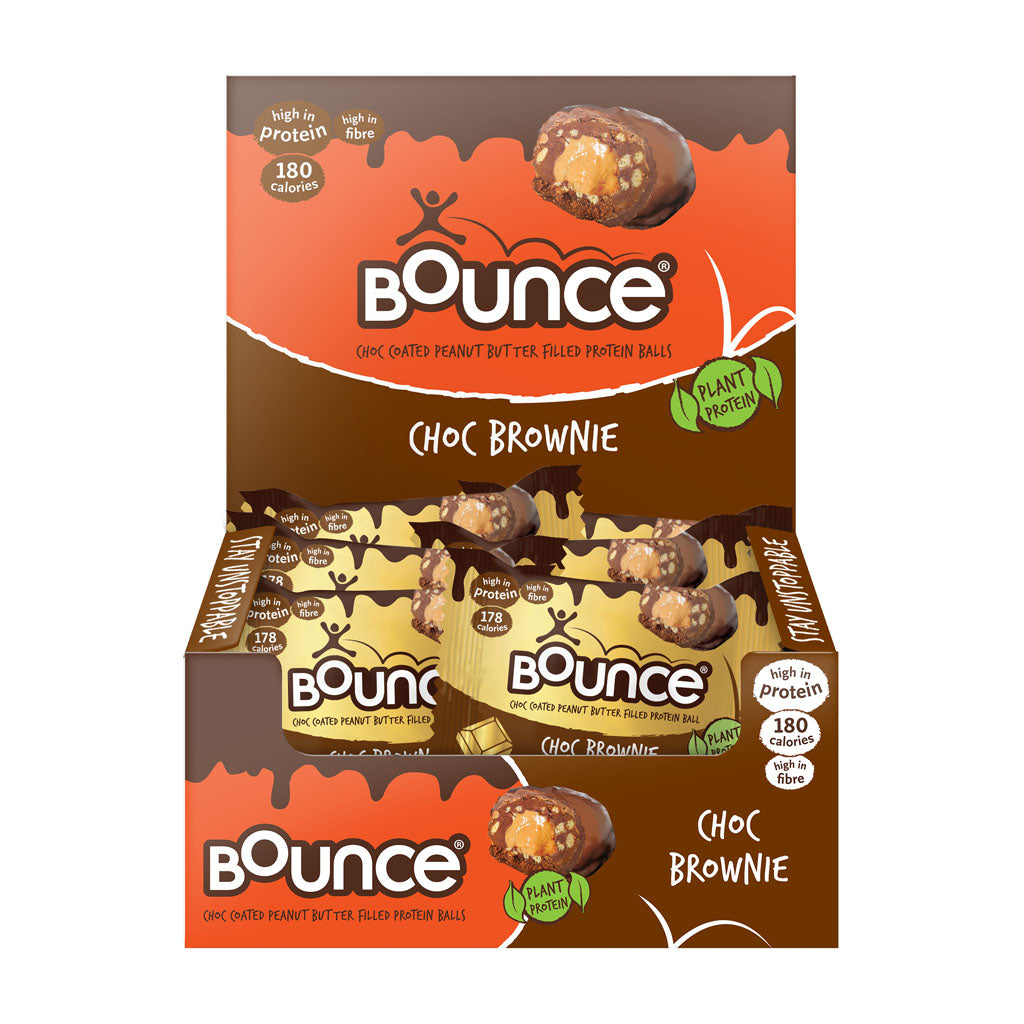 Bounce Dipped Choc Brownie Protein Ball 12 x 40g