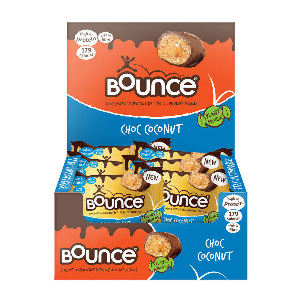 Bounce Dipped Choc  Coconut Protein Ball 12 x 40g