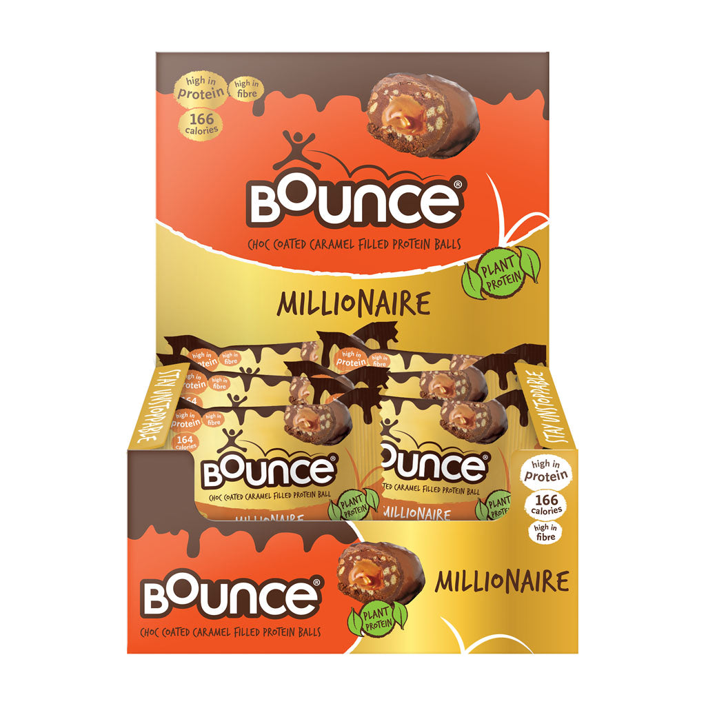 Bounce Dipped Caramel Millionaire Protein Ball 12 x 40g