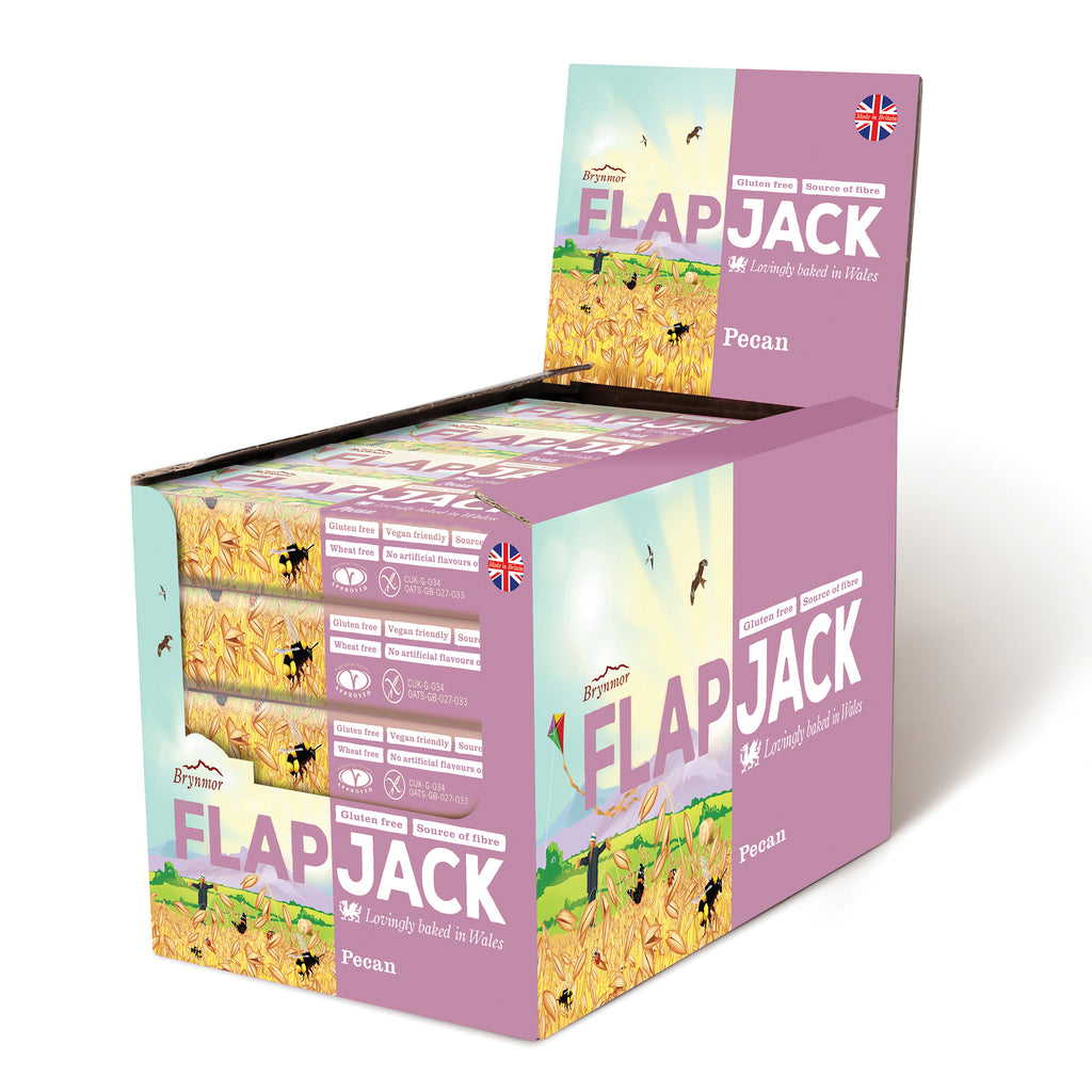 Brynmor Gluten Free Flapjack Pecan 20 x 80g