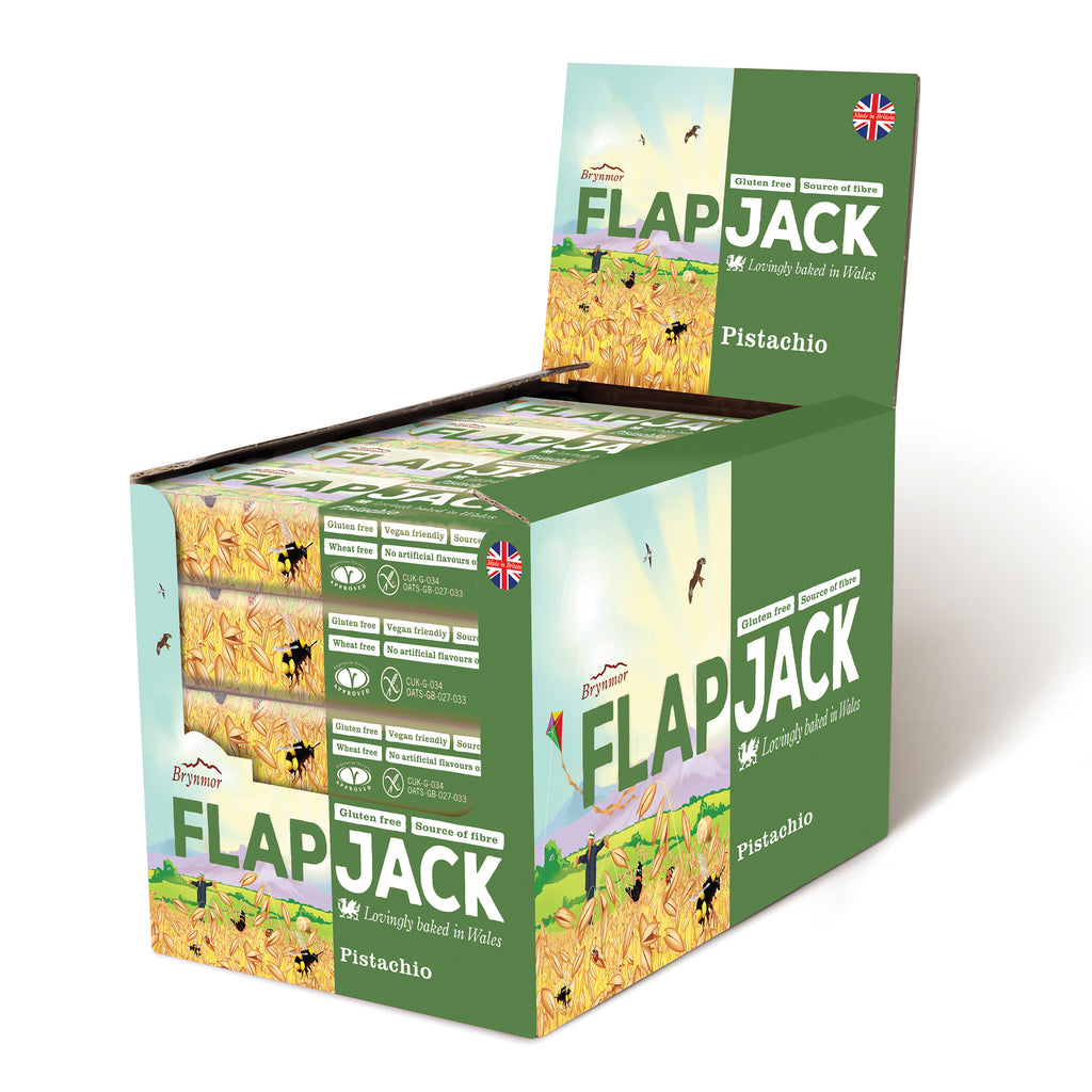 Brynmor Gluten Free Flapjack Pistachio 20 x 80g