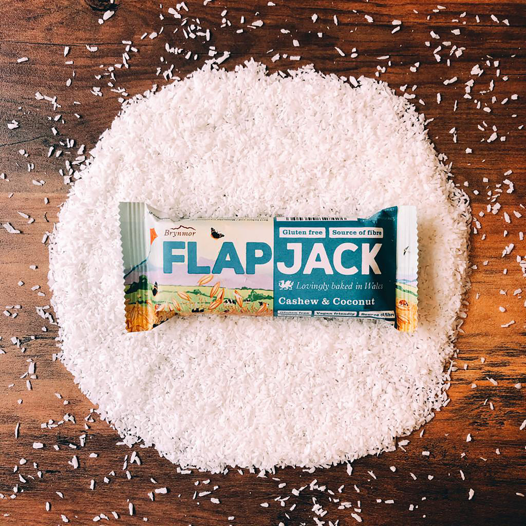 Brynmor Gluten Free Flapjack Cashew & Coconut 20 x 80g