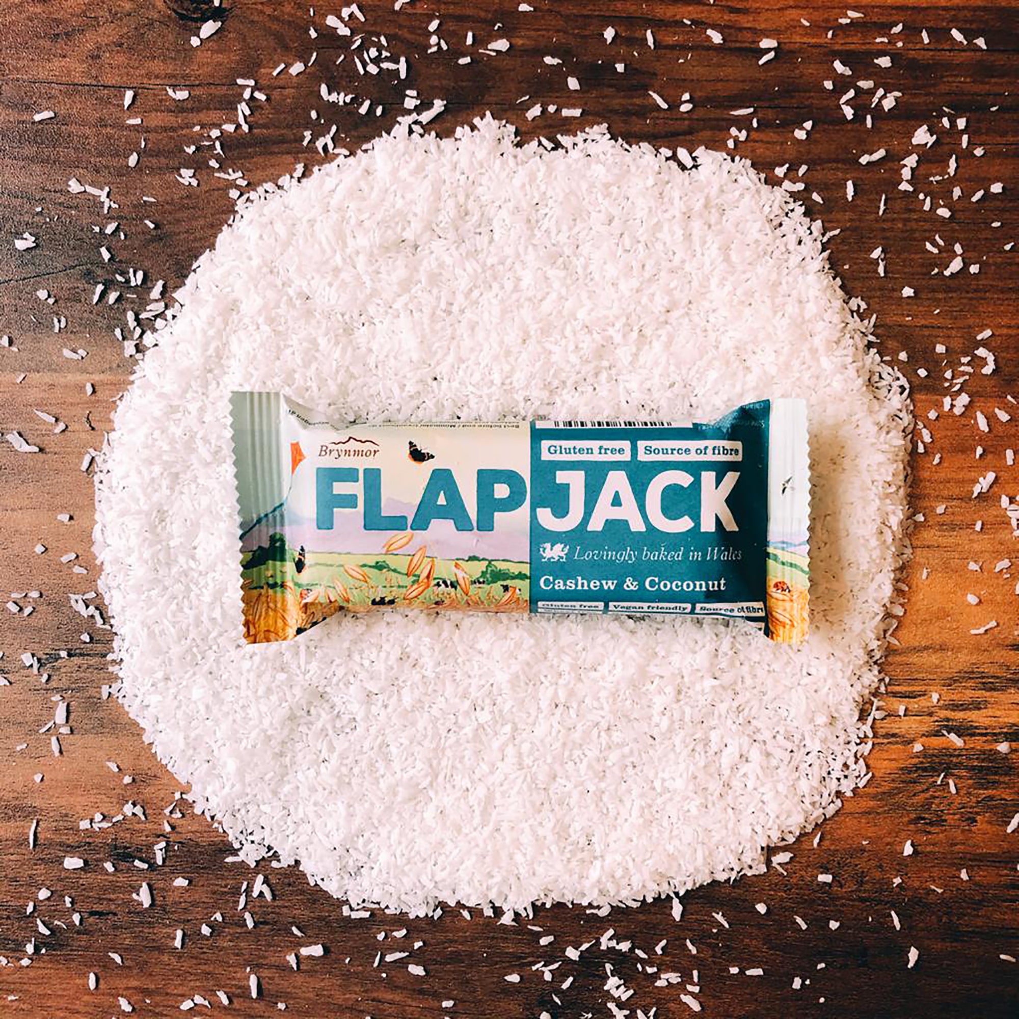 Brynmor Gluten Free Flapjack Cashew & Coconut 20 x 80g