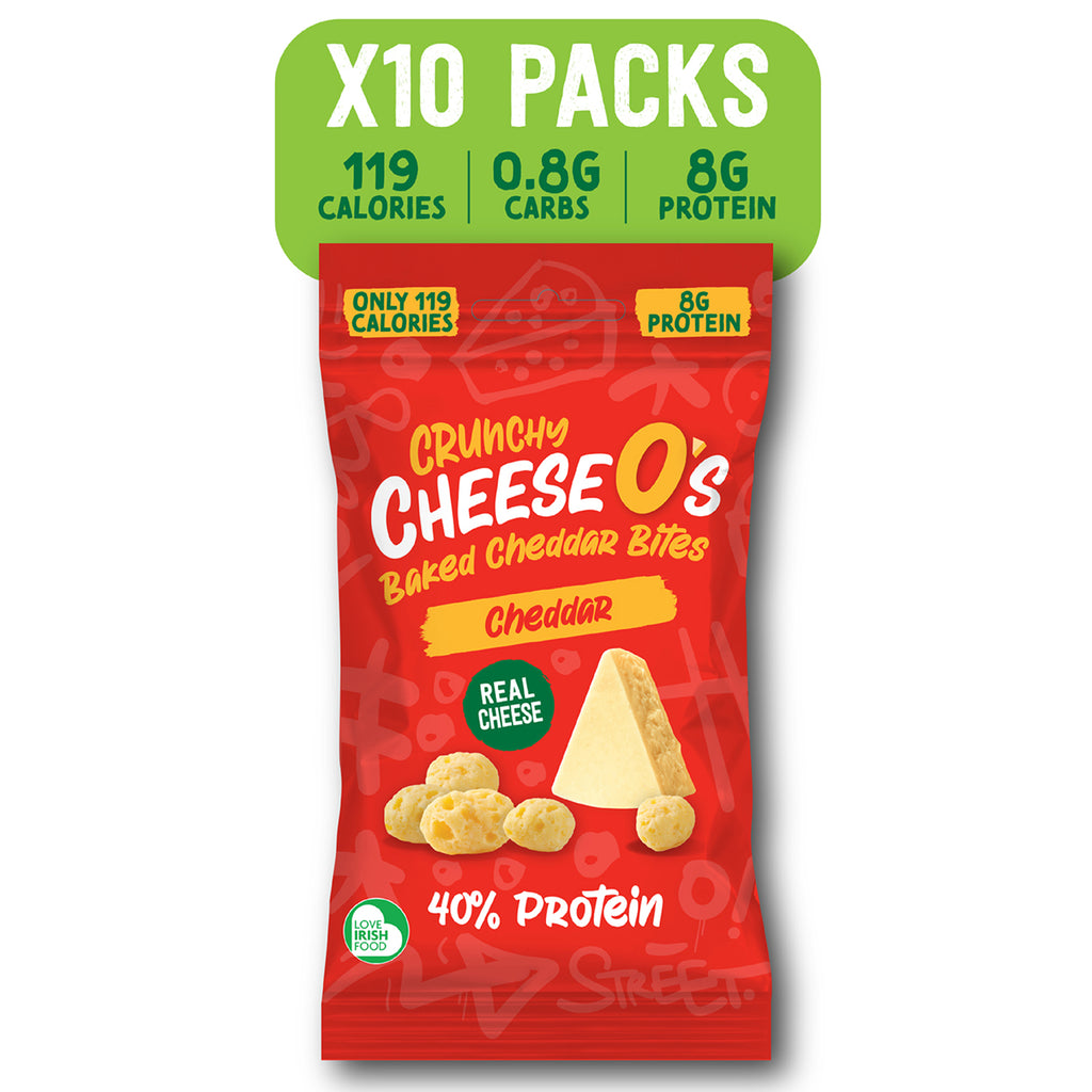 CheeseO's Crunchy Baked Cheddar Bites - Cheddar 10x20g