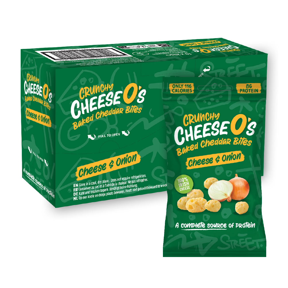 CheeseO's Crunchy Baked Cheddar Bites - Cheese & Onion 10x20g