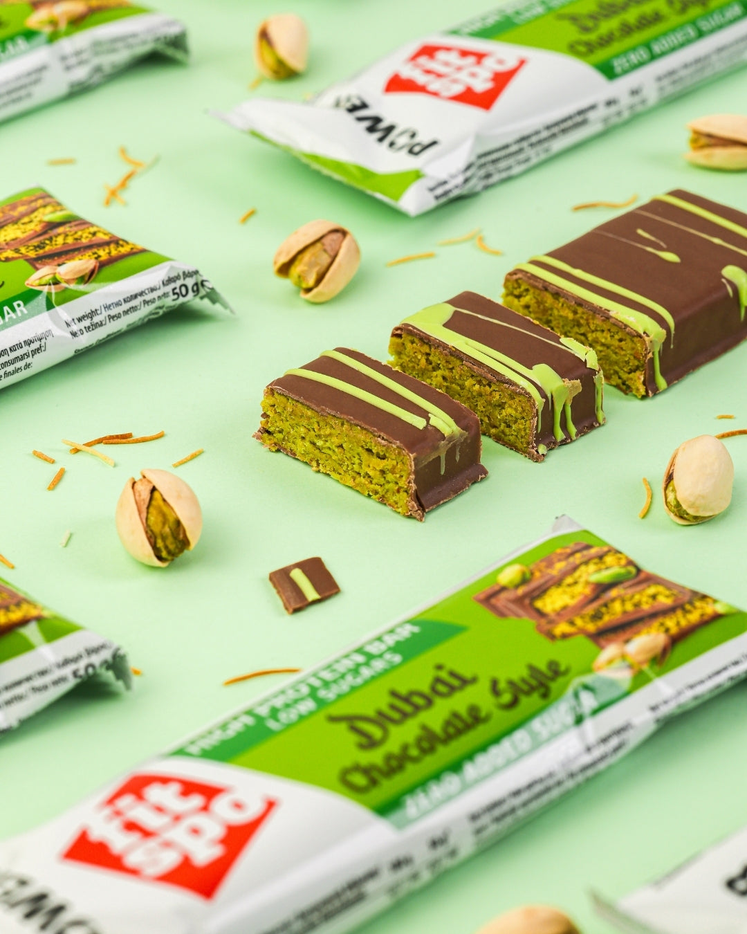 FITSPO Power Protein bar Dubai Chocolate Style 50g