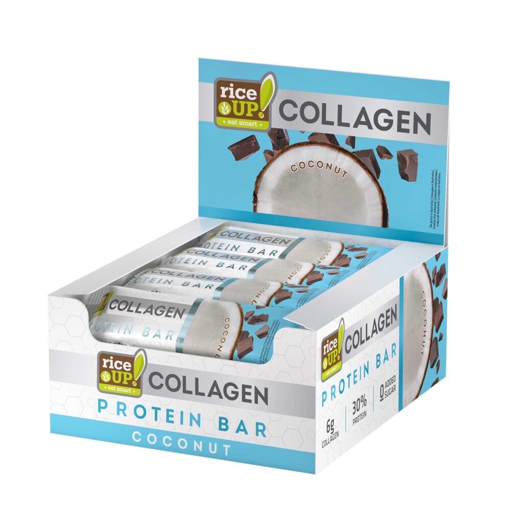 riceUP! Collagen Protein Bar Coconut, 12 x 50g