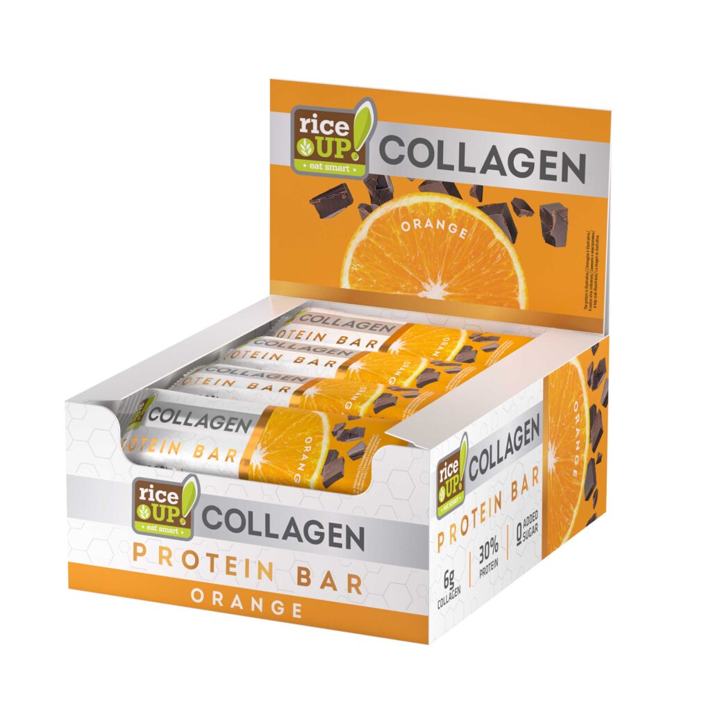 riceUP! Collagen Protein bar Orange 12 x 50g