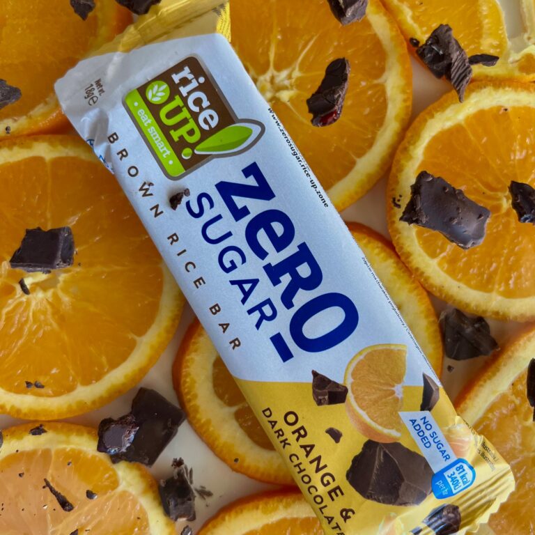 riceUP! Zero Sugar Orange & Dark Chocolate Brown Rice Bar 20 x 18g