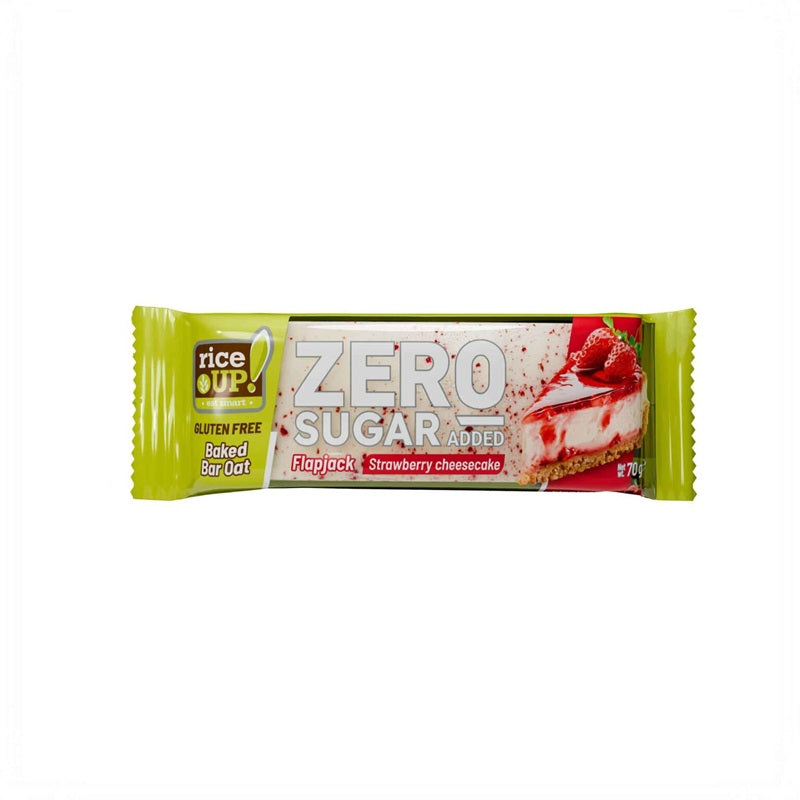 riceUP! Zero sugar added, Gluten Free Oats Bar, Strawberry Cheesecake, 12 x 70g