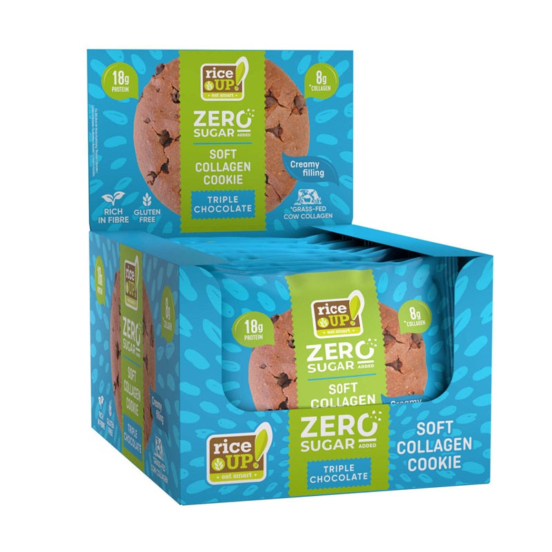 riceUP! Soft Collagen Cookie Triple Chocolate 12 x 60g