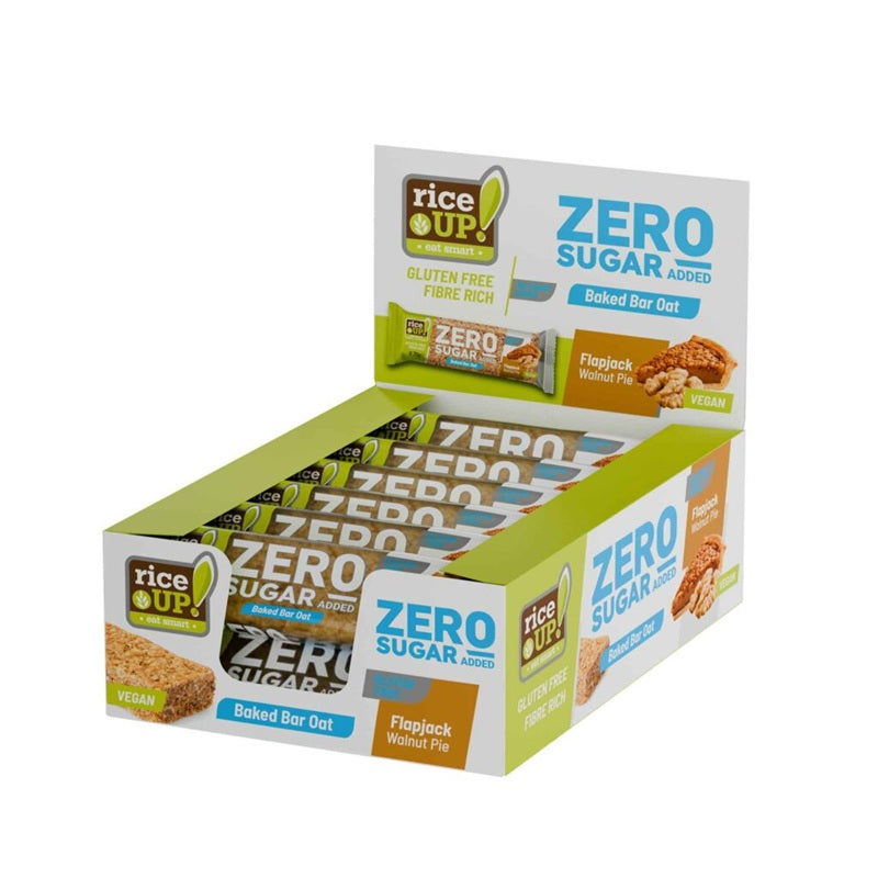 riceUP! Zero Sugar Gluten Free Oat Bar Walnut Pie 12 x 70g ℮